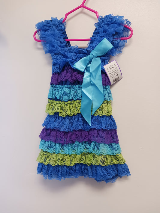 Green/Blue/Purple Boutique Dress, 12M G
