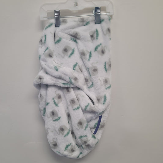 White/Grey Elephant  Swaddle, NB B