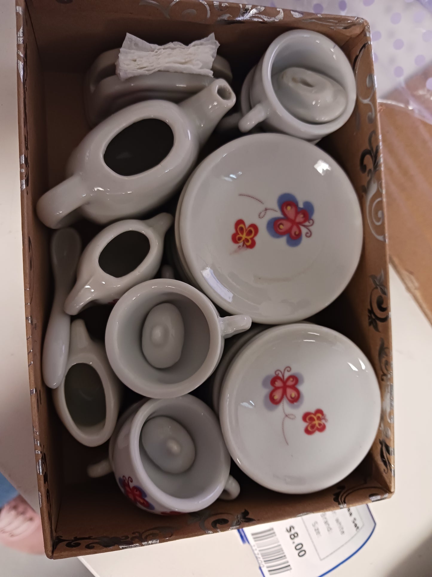white  China Tea Set