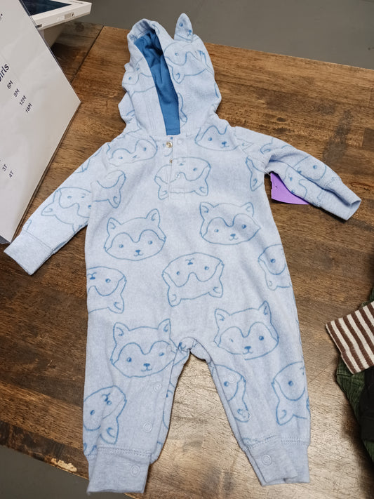 blue just one you Hooded Fox One piece outfit, 3M B