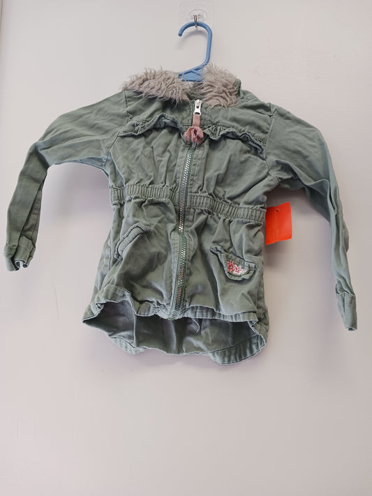 green Little Lass Zippered Jacket, 5T G