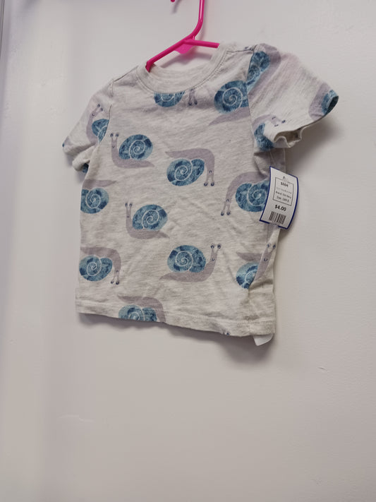 Grey/Blue Snail Old Navy Shirt, 18M B