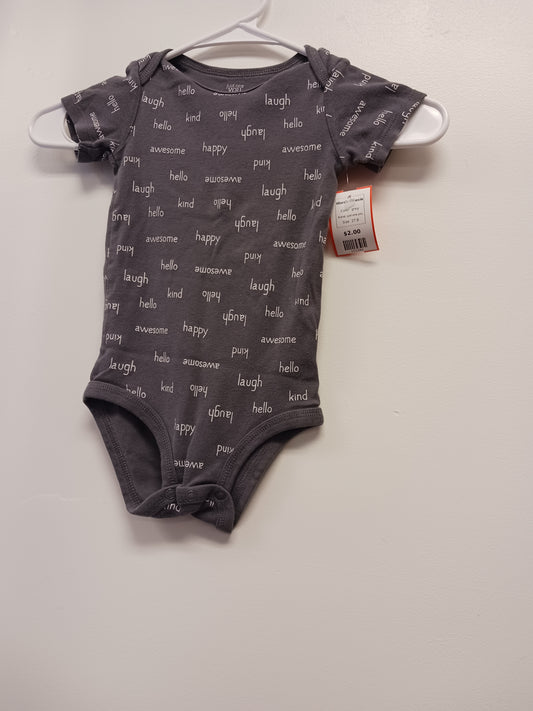 grey just one you Words Onesie, 2T B