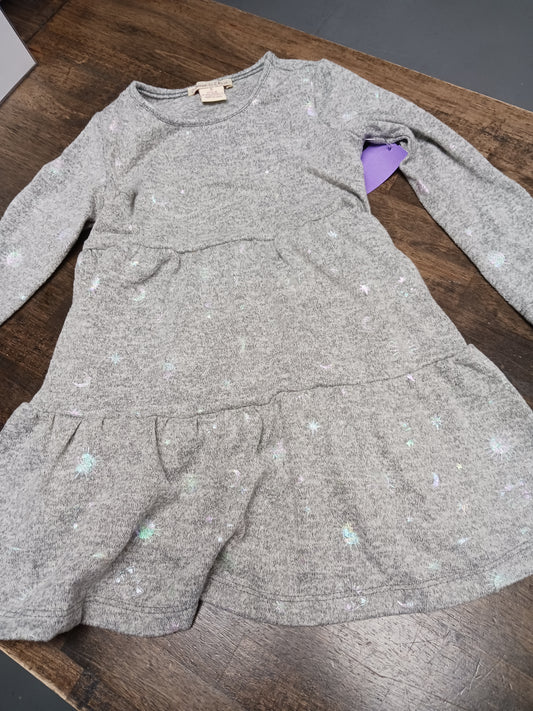 Grey Emma & Elsa Dress, 5T G