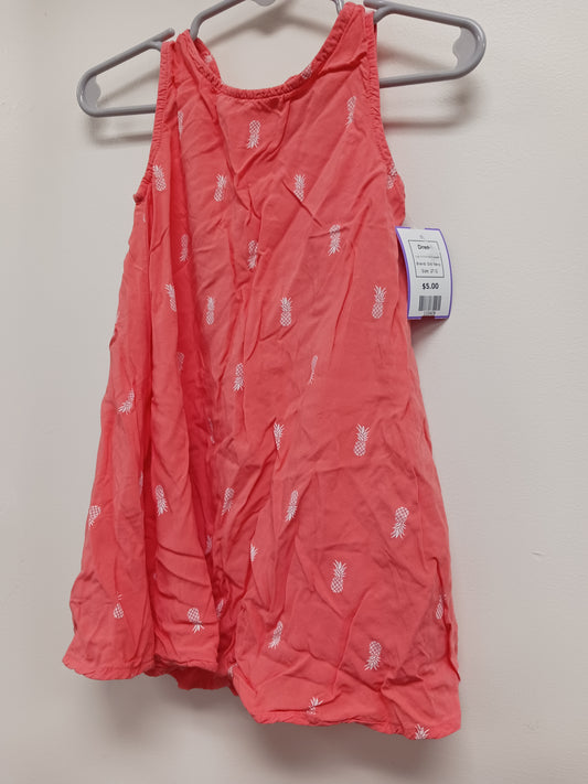 Pink/White Pineapple Old Navy Dress, 2T G