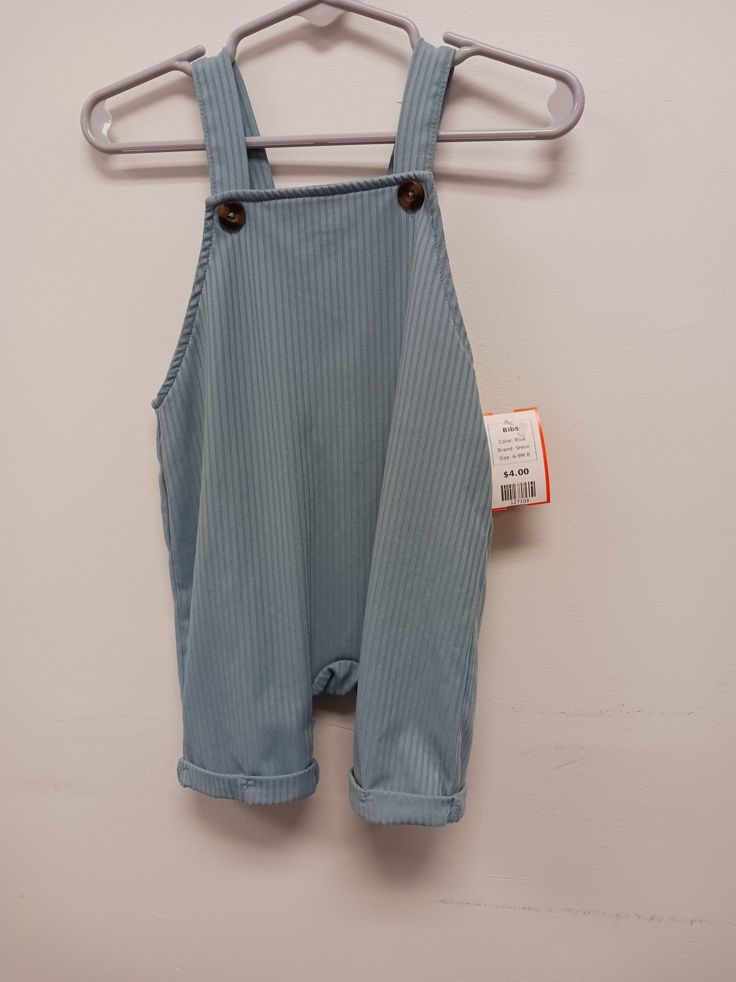Blue Shein Bibs, 6-9M B
