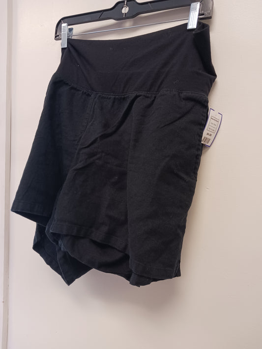 Black Great Expectations Maternity Shorts, X-Large