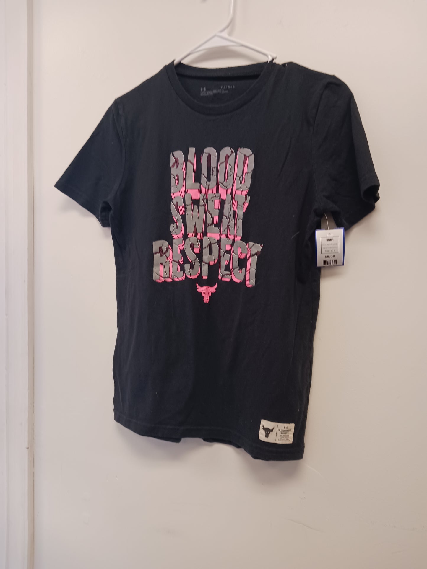 Black/Pink/Grey Under Armour Shirt, 10 B
