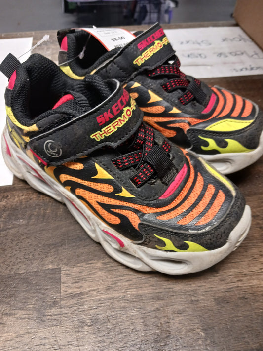 Black/Red/Yellow Sketchers Sneakers, 12 B