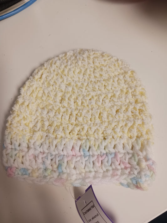 yellow/multi  Crocheted Hat