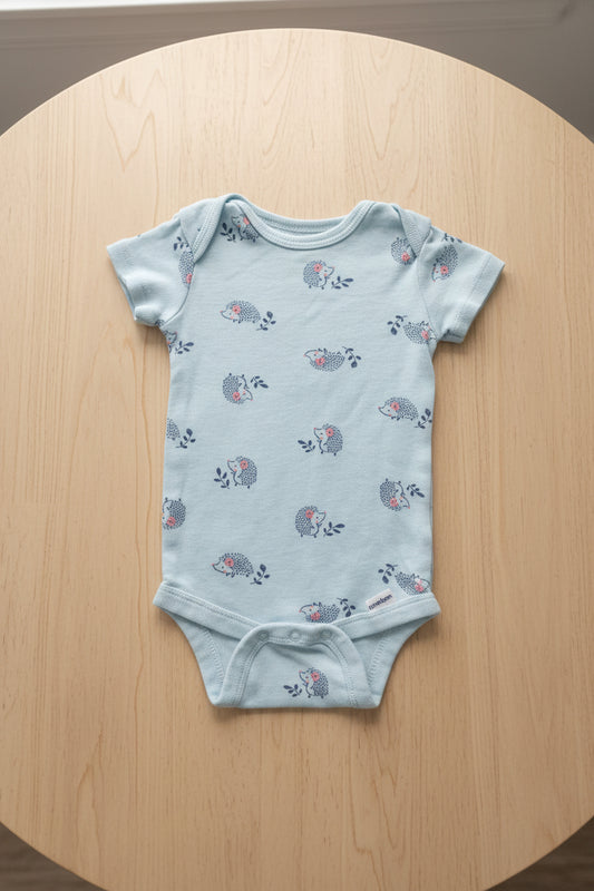 Blue Hedgehog Gerber Onesie, 3M G