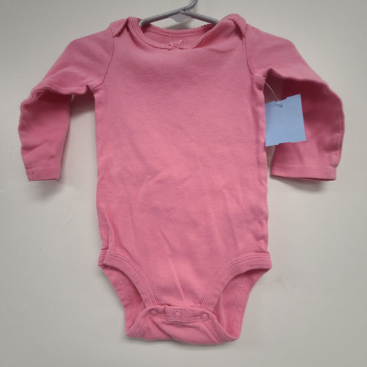 Pink Carters Longsleeve Onesie, 6M G