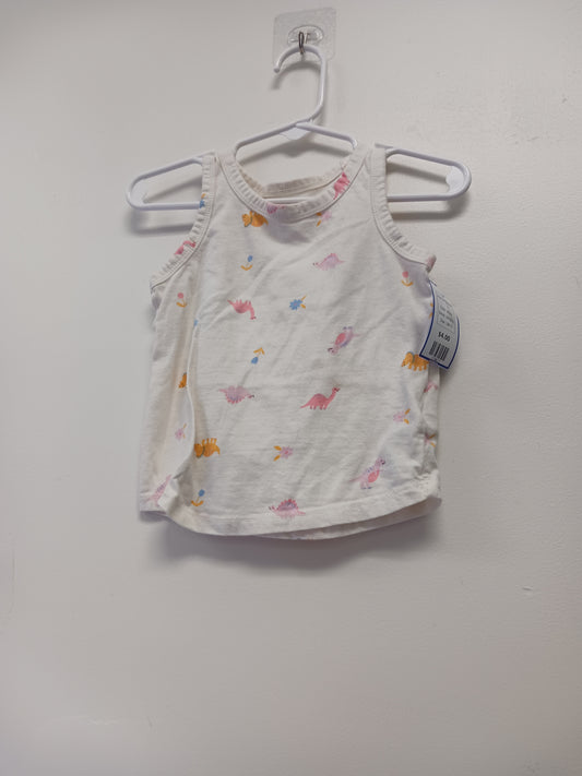 White Old Navy Dinosaur Tank Top 18/24m, 18M G