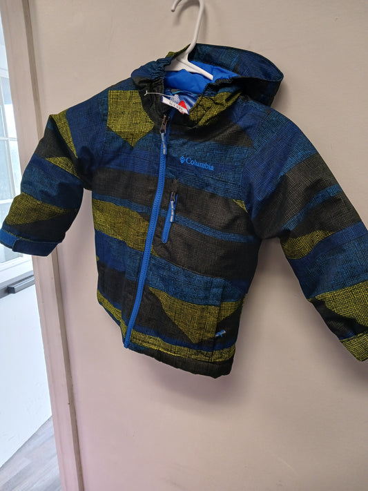 Black/Green/Blue Columbia Jacket, 3T B