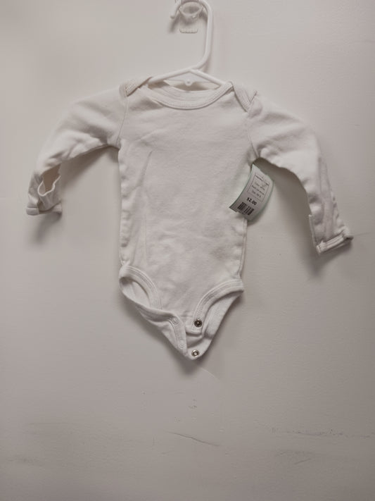 white just one you Long Sleeve Onesie, NB B