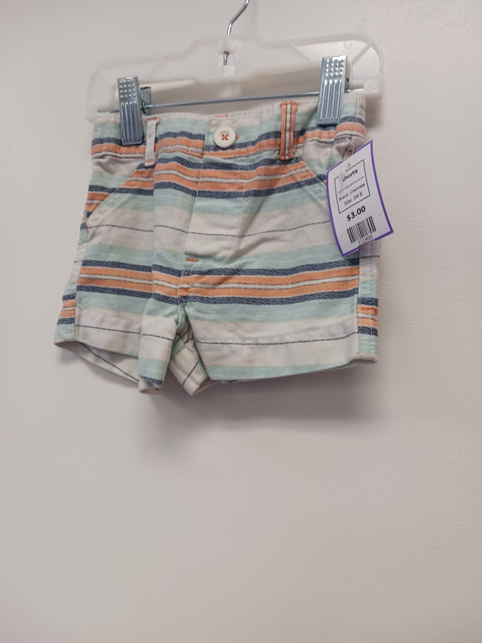 White/Blue/Orange Striped Cherokee Shorts, 3M B