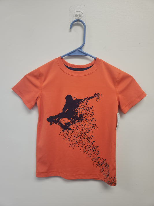 Orange All In Motion Skateboarder Tshirt, 4/5 B
