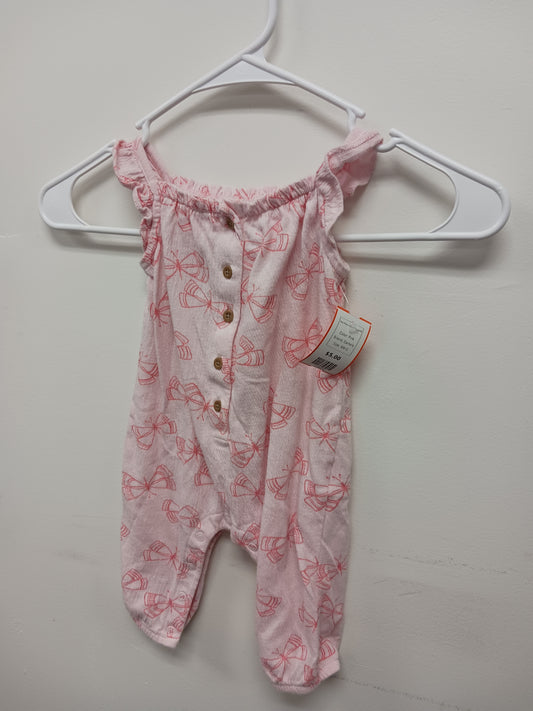 Pink Carters One Piece Butterfly outfit, 6M G