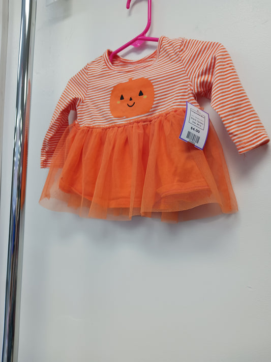 Orange Pumpkin Carters Longsleeve Shirt, 6M G