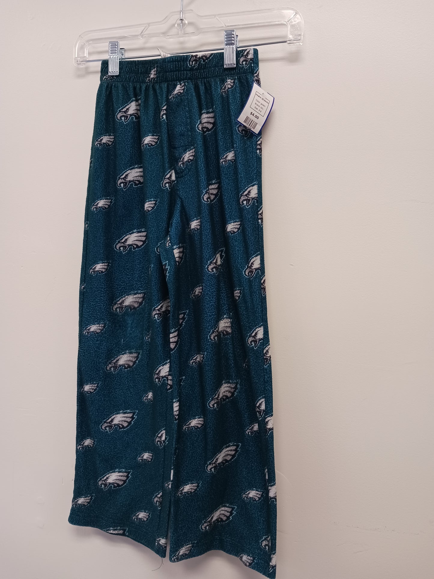 green NFL eagles pj pants, 8 B