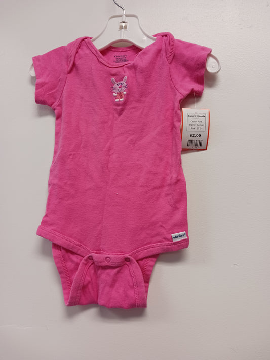 Pink Gerber Bunny Onesie, 2T G