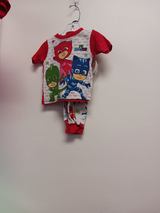 Red/White Pj Masks Pjs, 2T B