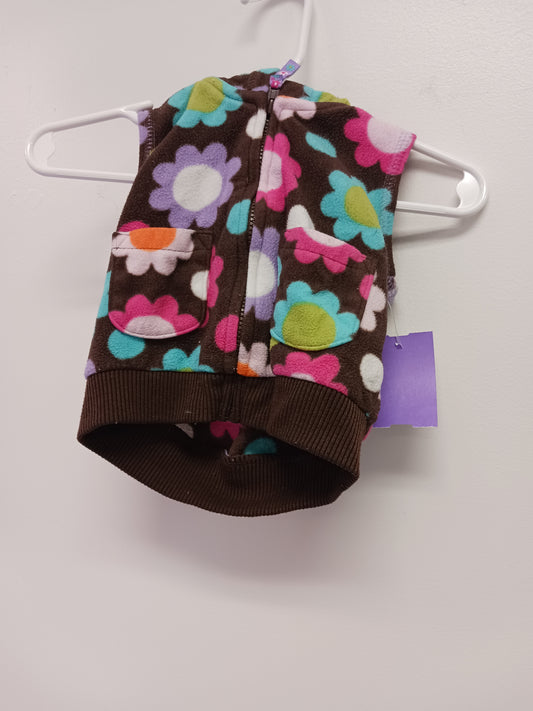 Brown/Colorful Flower Carters Vest, 3M G