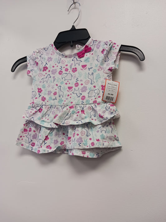 white/pink Child of Mine Animal Shirt, 18M G