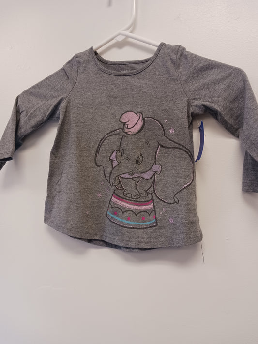Grey Dumbo Jumping Bean Longsleeve Shirt, 18M G