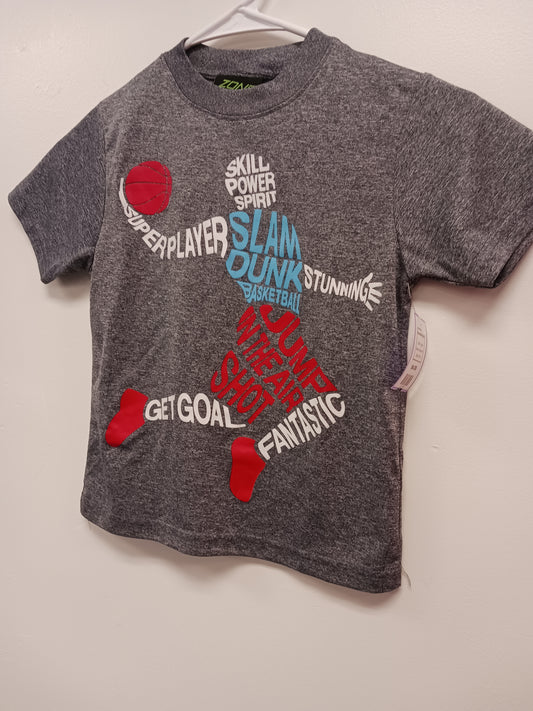 grey Zone Pro Basketball tshirt, 4T B