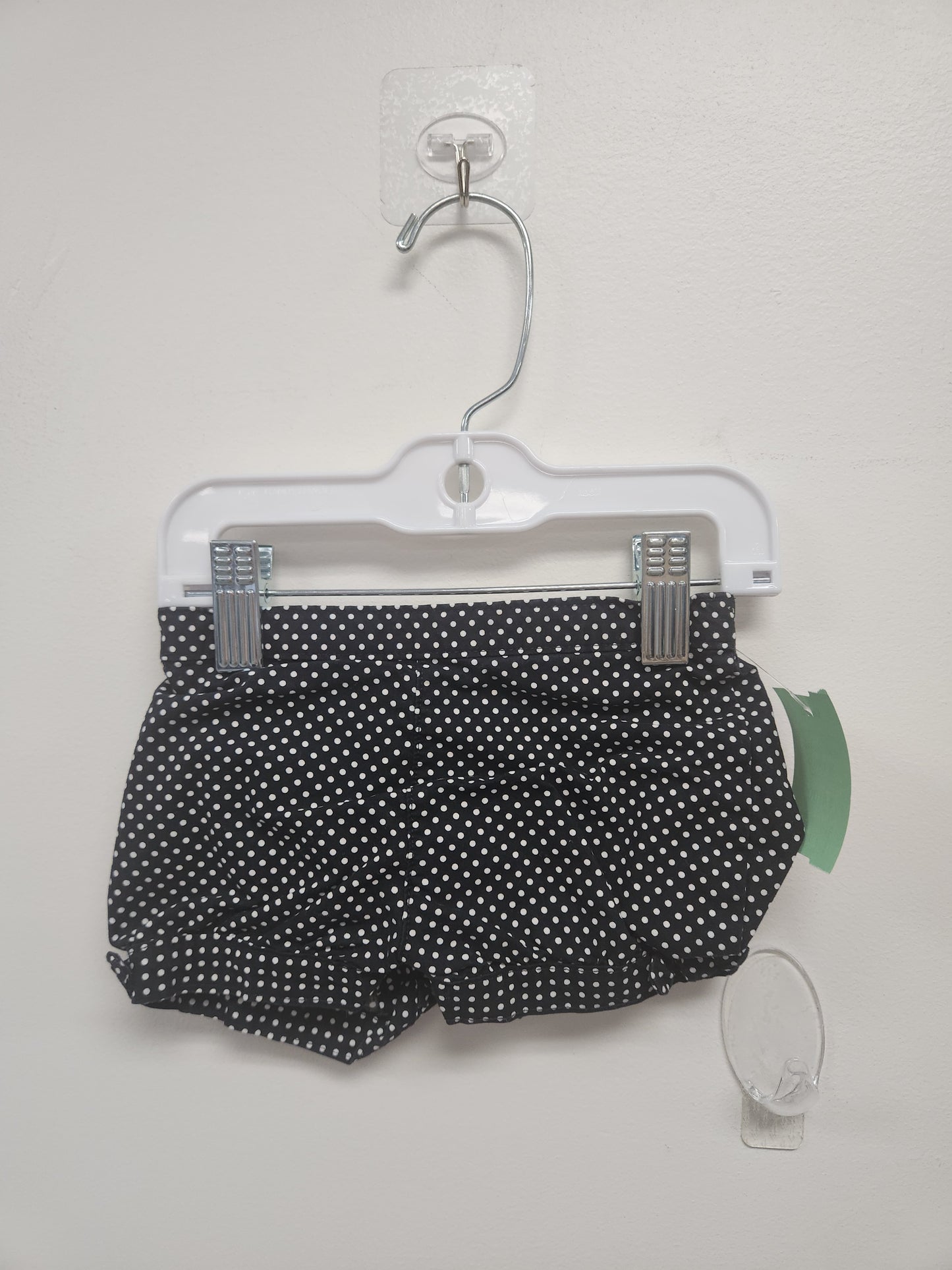 Black/White Polka Dot Carters Shorts, 6M G