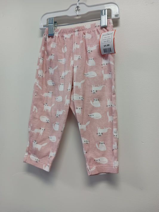 Pink Carters Kitten Leggings, 9M G