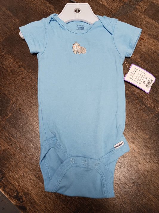 blue Gerber Gorilla Onesie 6-9m, 6M B