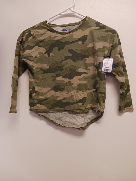 Green Camo Old Navy Longsleeve Shirt, 6 G