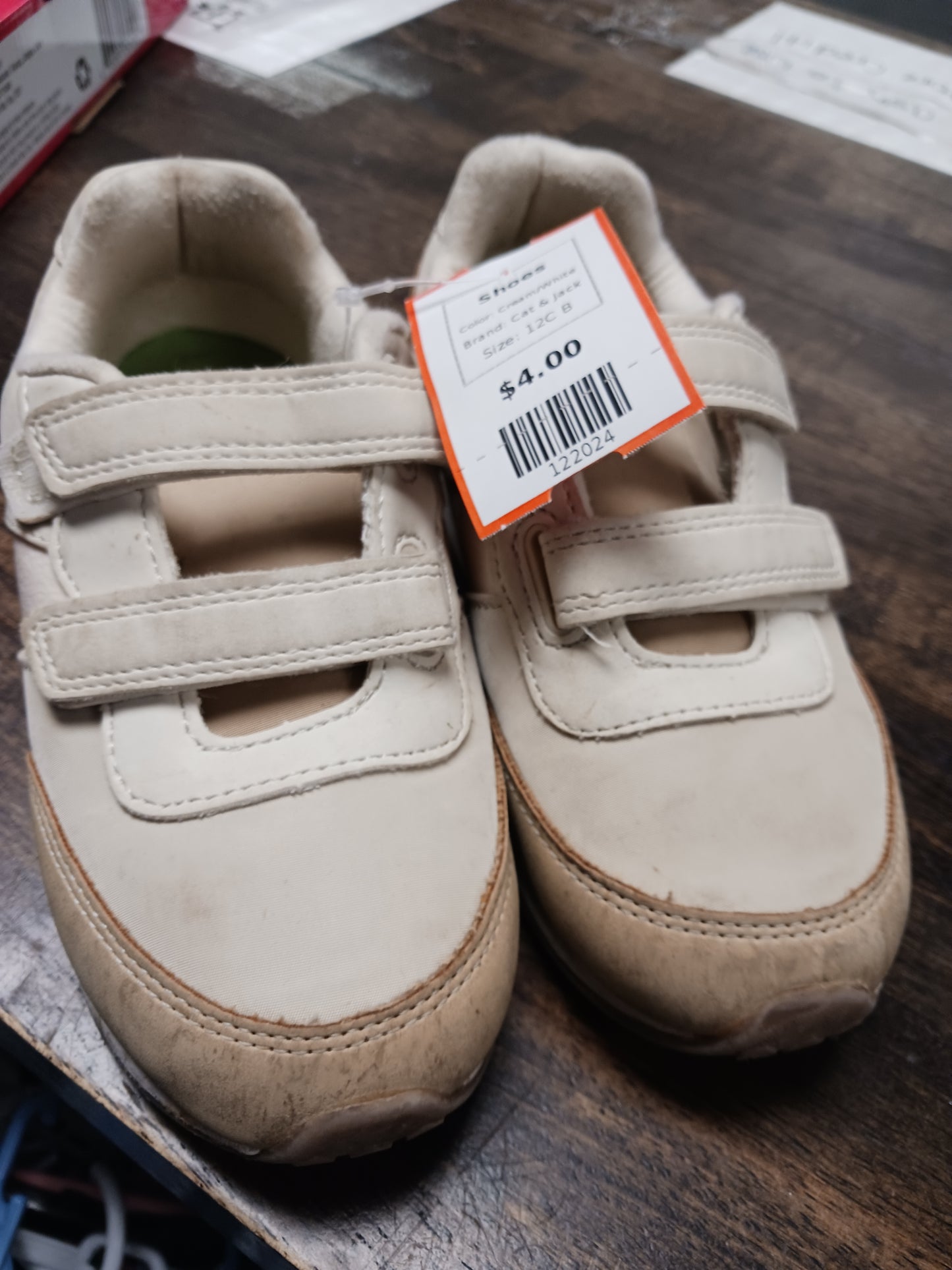 Cream/White Cat & Jack Shoes, 12C B