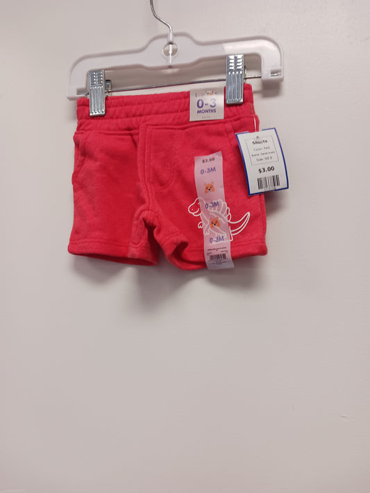 Red Garanimals Shorts, NB B