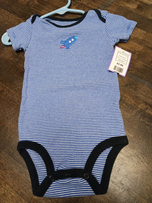 blue Child of Mine Rocket Onesie 6-12m, 6M B