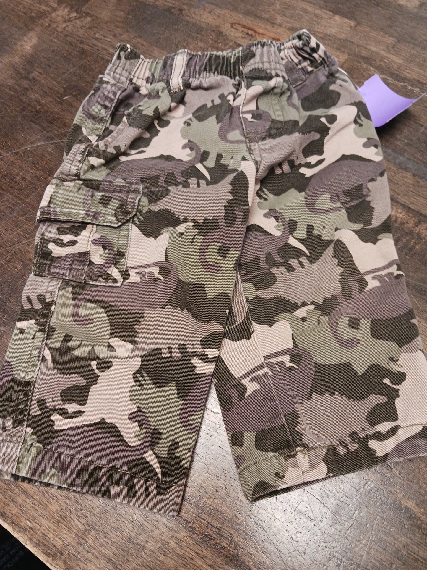 green Nursery Rhymes Dino Camo Pants, 12M B
