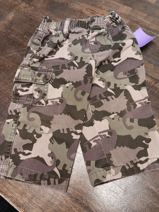 green Nursery Rhymes Dino Camo Pants, 12M B