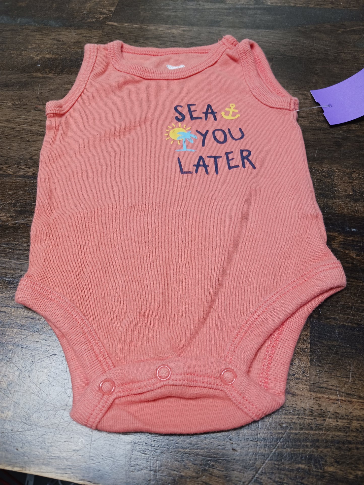 orange Koala Baby Sea You Later Tank Onesie 0-3m, NB B