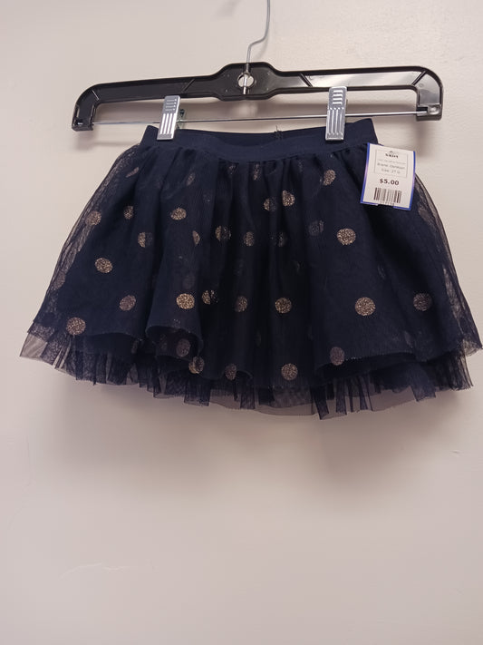 Navy/Silver Polka Dot OshKosh Skirt, 2T G
