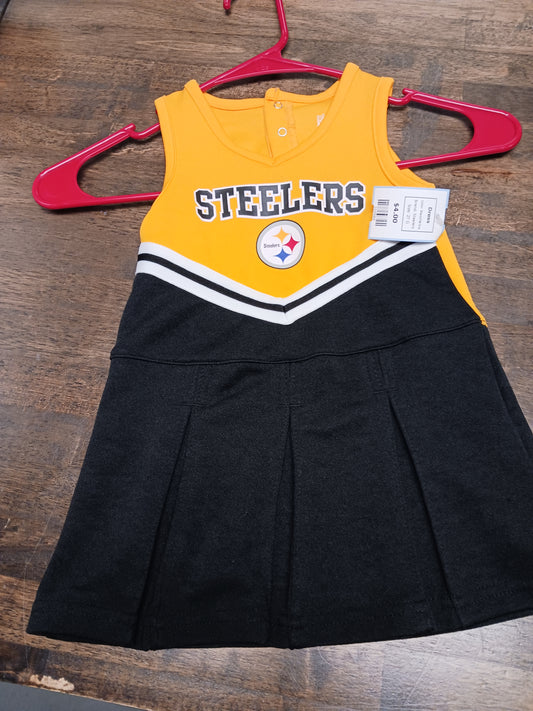 Black/Yellow Steelers Dress, 2T G