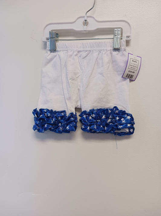 White/Blue Star Boutique Shorts, 2T G
