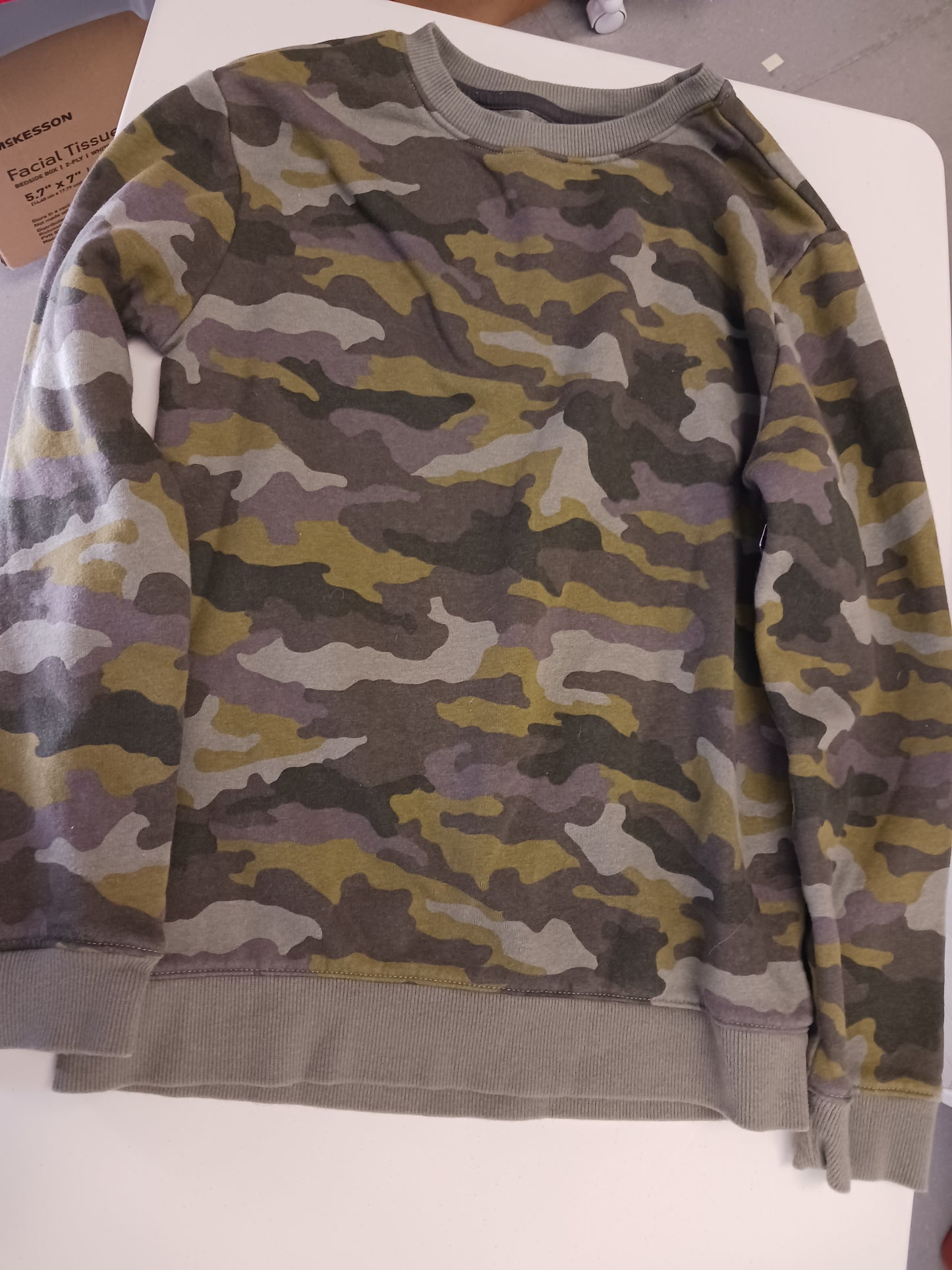 Green Camo Cat & Jack Longsleeve Shirt, 8 B