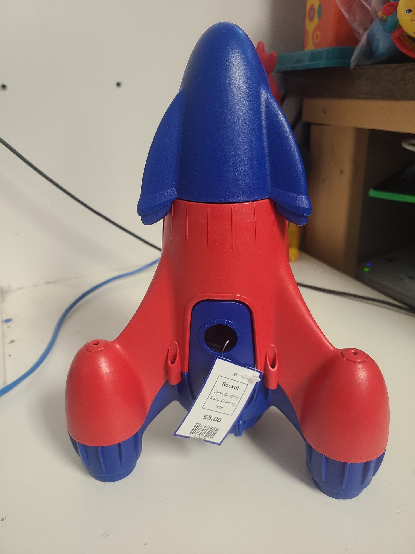 Red/Blue Green Toy Rocket