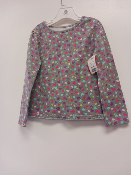 Grey/Colorful Hearts Garanimals Longsleeve Shirt, 4T G