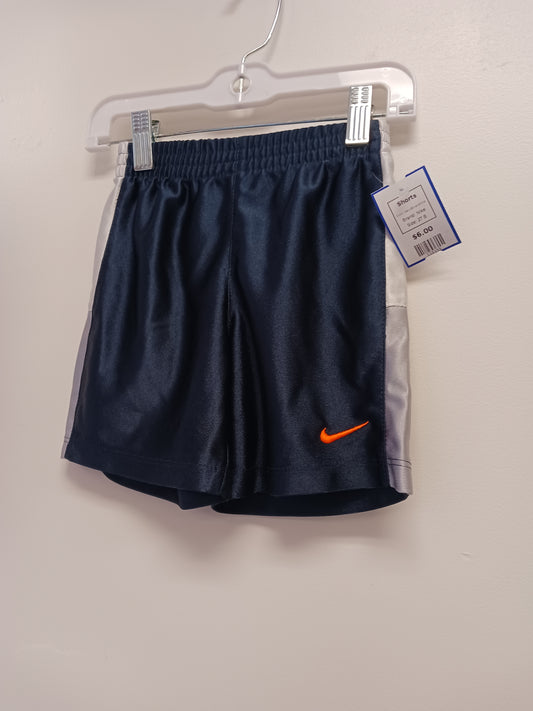 Navy/Silver/White Nike Shorts, 2T B