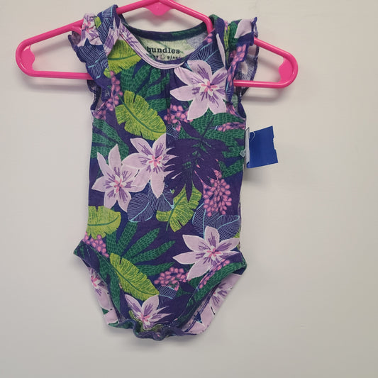 Purple Flower Bundles Baby Place Onesie, 6M G