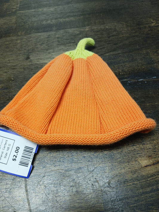 Orange Pumpkin Carters Hat, NB G