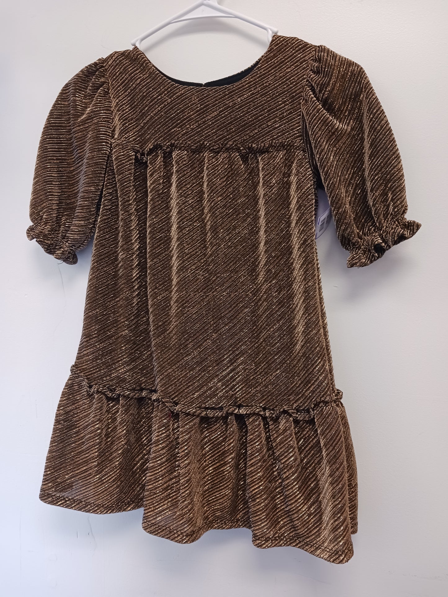 Gold/Black Wonder Nation Dress, 6 G